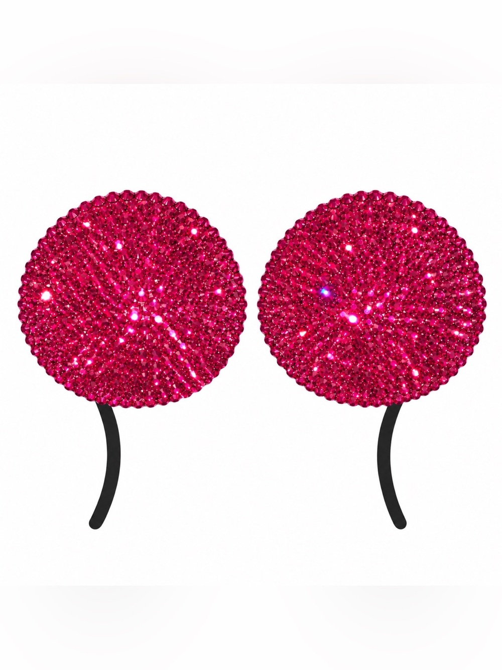 Fuchsia Pink Luxe Crystal Pasties Size Extra Large New